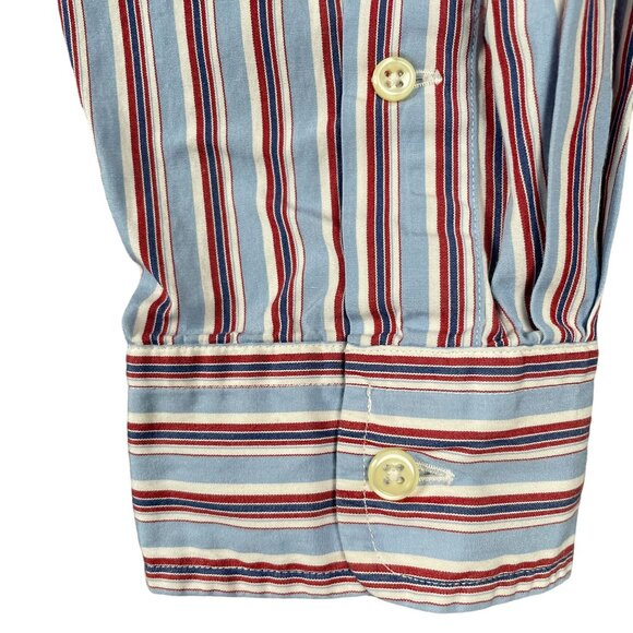 Ralph Lauren Shirt Mens L Blake Striped Office Capsule Everyday Minimal Staple - Picture 5 of 8